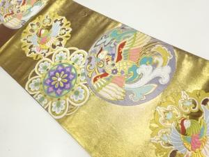 鳳凰模様織出し袋帯